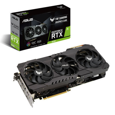 DDR6X TUF गेमिंग ग्राफिक्स कार्ड RTX 3090 OC 24G गेमिंग 1740 1770MHz साइबरपंक
